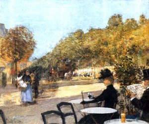 La terrazza del caffè da Childe Frederick Hassam
