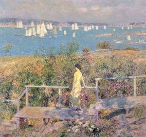 Yacht, Gloucester da Childe Frederick Hassam