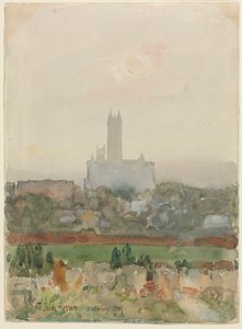 Cattedrale di Canterbury recto da Childe Hassam