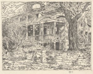 Vecchia casa, Cos Cob, 1915 da Childe Hassam