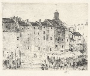 Vecchi magazzini, Portsmouth da Childe Hassam