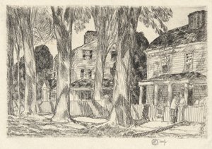 Strada del villaggio al sole, 1925 da Childe Hassam