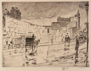 I cartelloni pubblicitari, New York da Childe Hassam