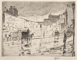 I cartelloni pubblicitari, New York, 1896