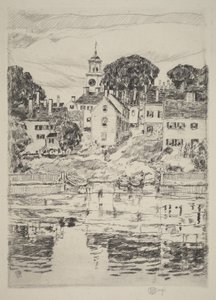 Il campanile della chiesa, Portsmouth da Childe Hassam