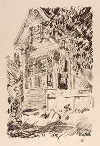 La bandiera di servizio da Childe Hassam