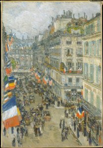 Quattordici luglio, Rue Daunou, 1910 da Childe Hassam