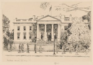 Casa Bianca, Washington, 1925 da Childe Hassam