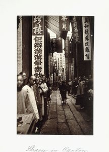 Scena di strada a Canton, c.1870s