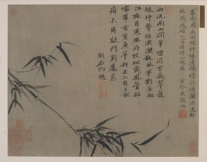 Un ramo di bambù, forse dinastia Qing