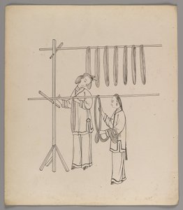 Album di fogli separati: Coltivazione e produzione della seta