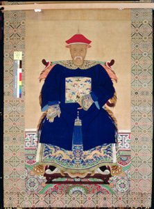 Ritratto di antenato, fine XVII o inizio XVIII secolo da Chinese School