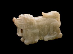 Animale reclinato, 1700-1800 da Chinese School