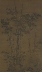 Bambù e passeri, dinastia Yuan o Ming, fine XIV secolo da Chinese School
