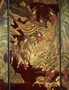 Schermo Coromandel, c.1700 da Chinese School