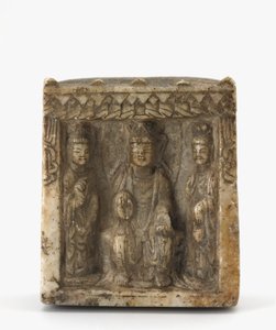 Stele in miniatura a quattro lati, possibilmente dinastia Wei Occidentale, c.550 da Chinese School