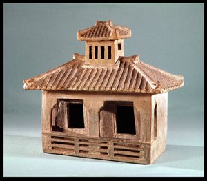 Modello funerario di una casa, Dinastia Han (206 a.C.-220 d.C.)
