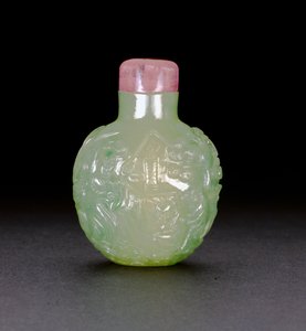 Bottiglia da fiuto in giada, c.1780-1850 da Chinese School