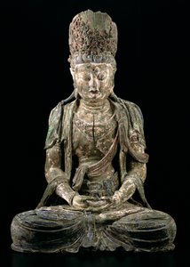 Grande bodhisattva seduto in meditazione, dinastia Jin (1115-1234)
