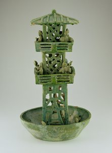 Modello di una torre di guardia, Dinastia Han (206 a.C.-220 d.C.)