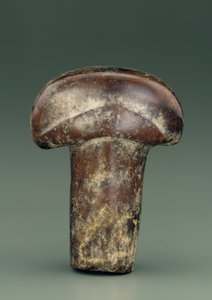 Oggetto a forma di asta ovale sormontata da un grosso pomello semicircolare (serpentina)