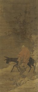 Cavalcando nella neve in cerca di fiori di pruno, dinastia Ming o Qing, XV-XVIII secolo