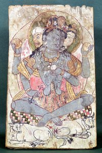 Shiva da Dandan-Uiliq, Khotan, c.500-527 a.C.
