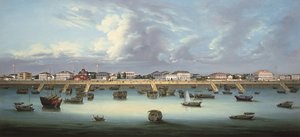 Vista del Bund a Shanghai, c.1855
