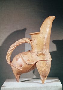 Brocca tripode Kuei in ceramica bianca, da Weifang, Shandong, III-II millennio a.C.