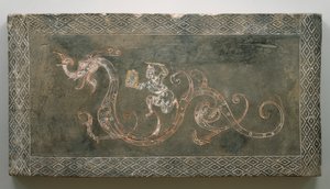 Mattone di Tomba, 206 a.C.-9 d.C. da Chinese School Chinese School