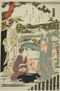 Komachi, dalla serie "Sei Poeti Immortali (Rokkasen)" da Chobunsai Eishi