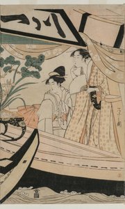 Festa sulla barca da piacere Kawaichimaru da Chobunsai Eishi