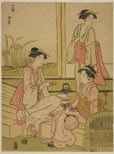 Il quinto mese, dalla serie "I dodici mesi" da Chobunsai Eishi