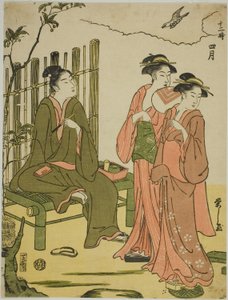 Il quarto mese (Shigatsu), dalla serie "I dodici mesi (Juni toki)"