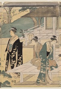 Il capitolo Matsukaze del racconto di Genji (dalla serie Il racconto di Genji in abito moderno elegante)