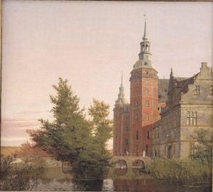 Castello di Frederiksborg visto da nord-ovest da Christen Købke
