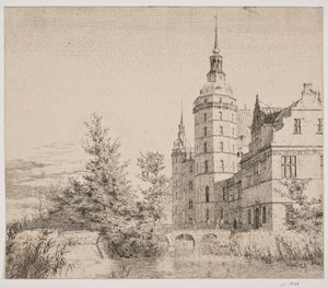 Castello di Frederiksborg. Parte presso il Ponte delle Monete
