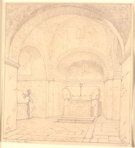 Tomba di Galla Placidia nella Cappella di San Nazareo a Ravenna da Christen Købke