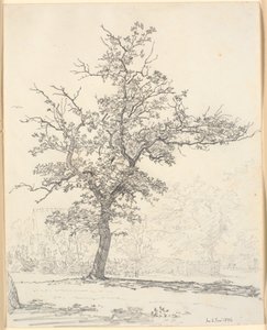 Parte di un giardino da Christen Købke