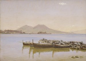 Il Golfo di Napoli con il Vesuvio sullo sfondo da Christen Købke