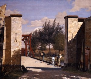 La porta nord della cittadella da Christen Købke