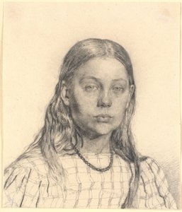 Giovane ragazza. Ritratto a mezzo busto