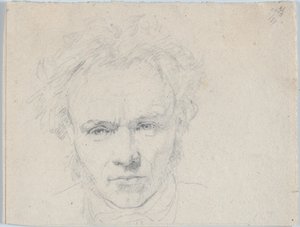 Ritratto dello scultore Hermann Ernst Freund da Christen Købke