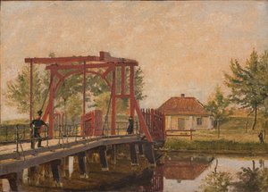 Il ponte levatoio settentrionale verso la cittadella di Copenaghen da Christen Købke