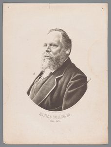 Portret van Willem III der Nederlanden Koning Willem III 1849-1874 da Christiaan Bos