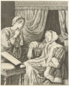 Interno con due donne (Dama svenuta) da Christiaan Josi