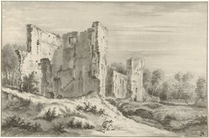 Rovine del castello di Egmond aan den Hoef