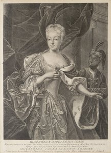 Ritratto della Principessa Charlotte di Brunswick-Wolfenbüttel 1694-1715, moglie di Tsarevich Alexei Petro da Christian Albrecht Wortmann