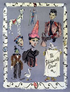 Pubblicità per la casa di moda di Schiaparelli