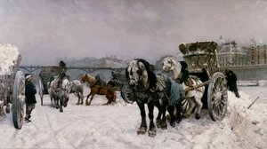 Neve che cade sulla Senna da Christian Eriksen Skredsvig